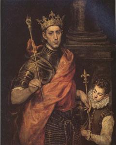 El Greco St Luis King of France with a Page (mk05)